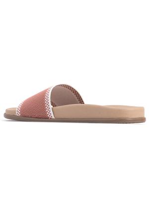 pink fabric slip on sandals - 18145323 - Standard Image - 3