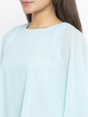 boat neck cape top - 18146824 - Standard Image - 5