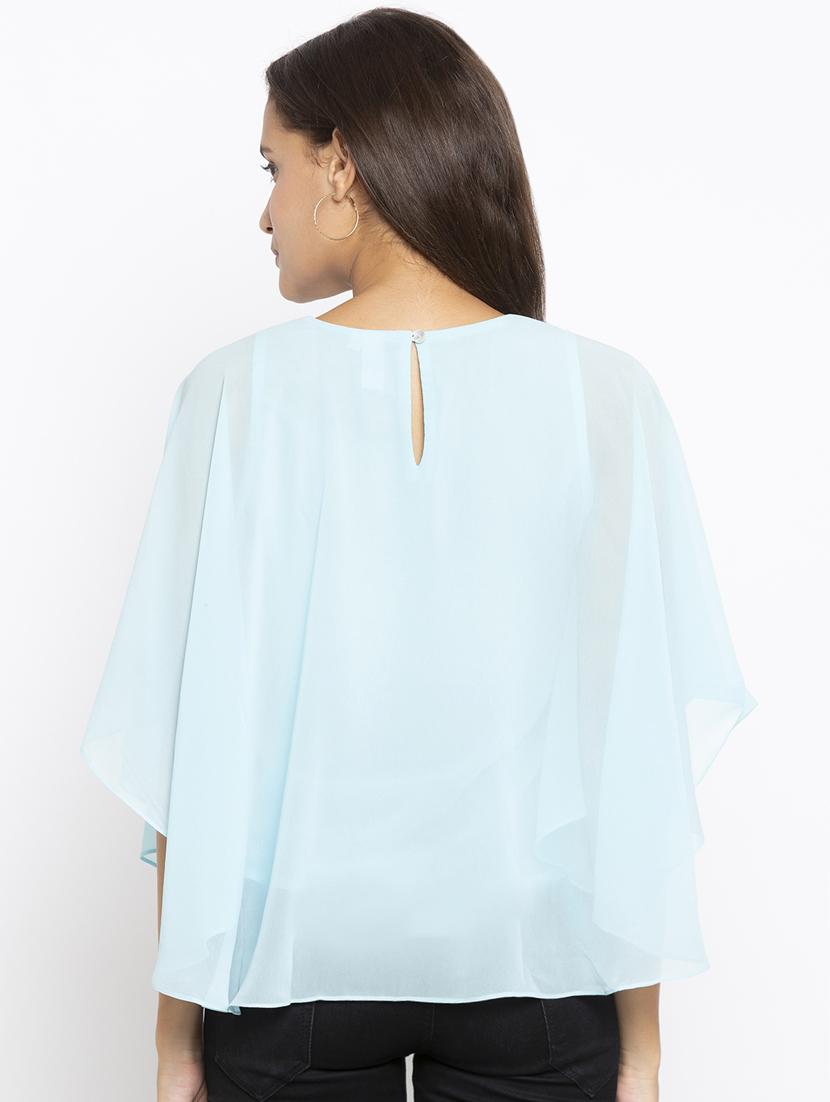 boat neck cape top - 18146824 - Zoom Image - 3
