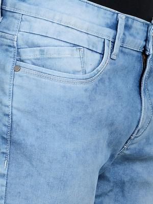 light blue denim washed jeans - 18150733 - Standard Image - 5