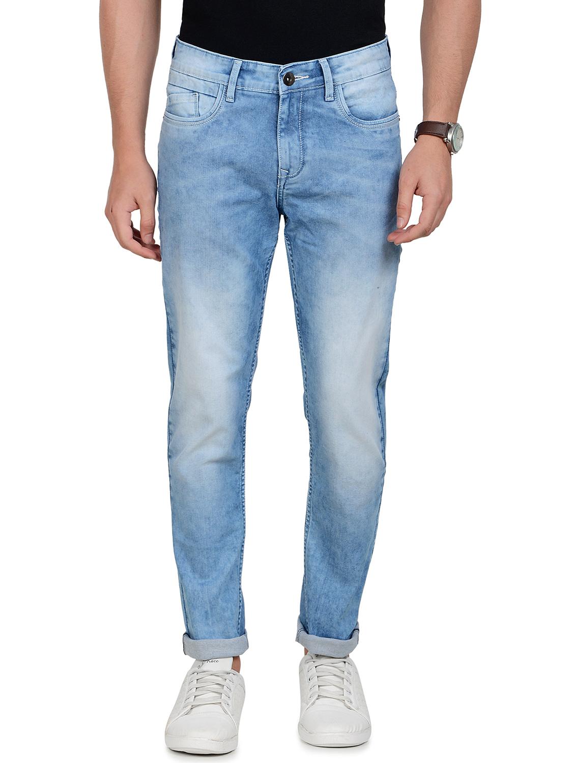 light blue denim washed jeans - 18150733 - Zoom Image - 1