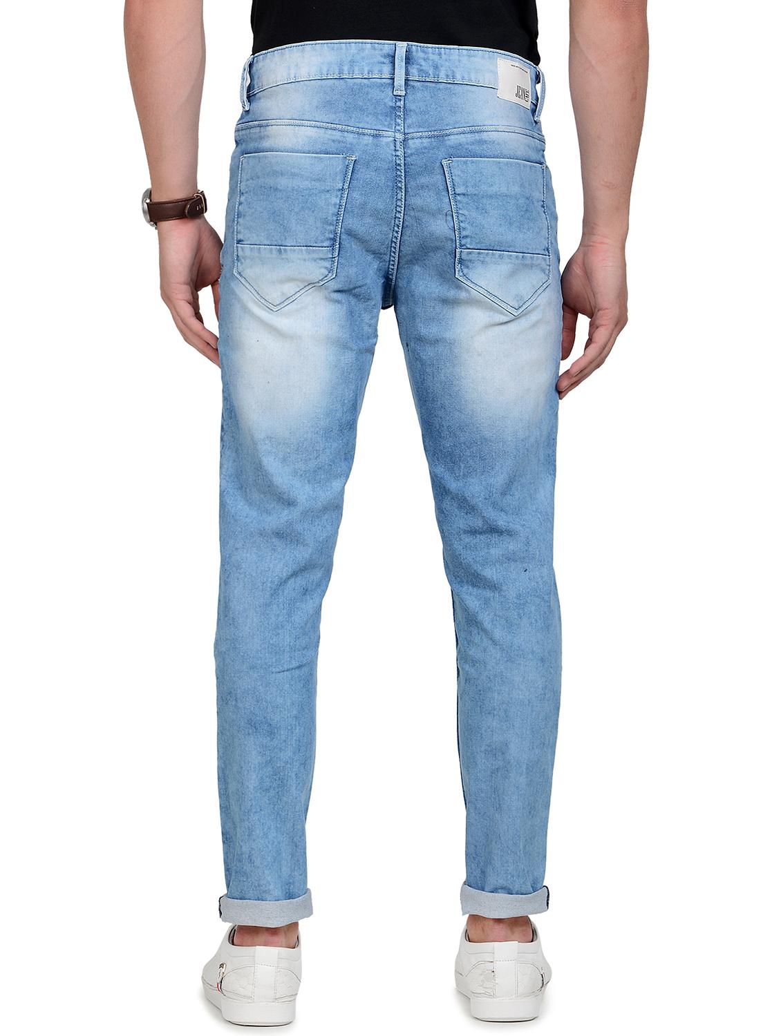 light blue denim washed jeans - 18150733 - Zoom Image - 3