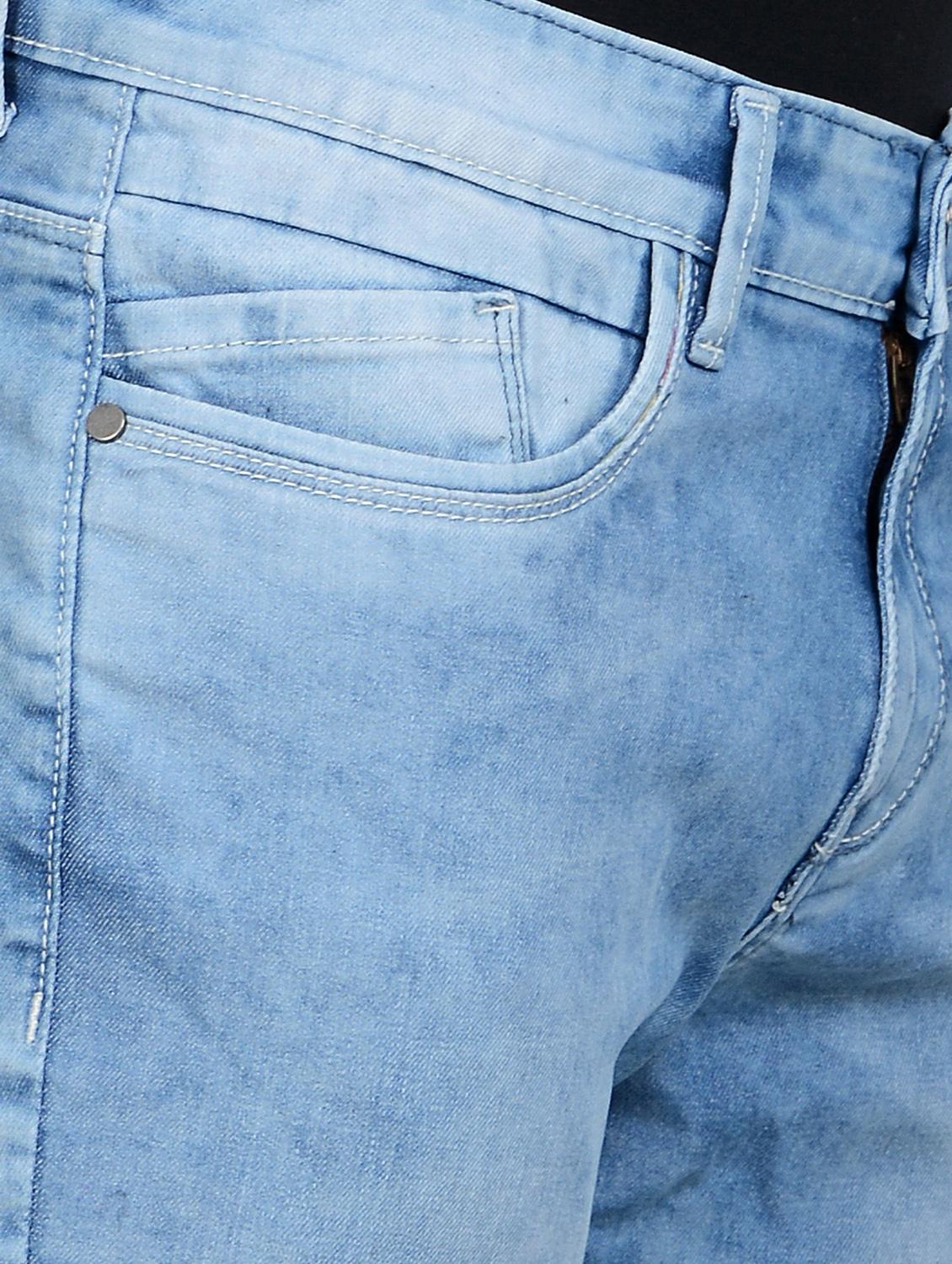 light blue denim washed jeans - 18150733 - Zoom Image - 5