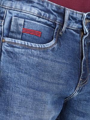dark blue denim washed jeans - 18150743 - Standard Image - 5