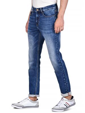 dark blue denim washed jeans - 18150749 - Standard Image - 2
