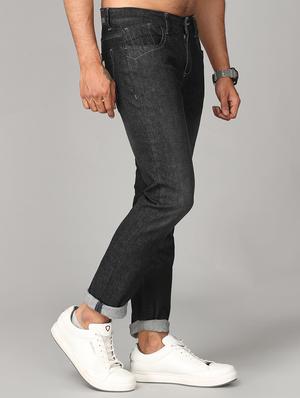 black denim washed jeans - 18150830 - Standard Image - 2