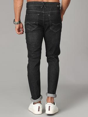 black denim washed jeans - 18150830 - Standard Image - 3