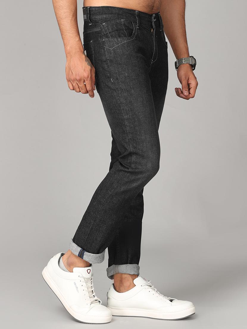 black denim washed jeans - 18150830 - Zoom Image - 2