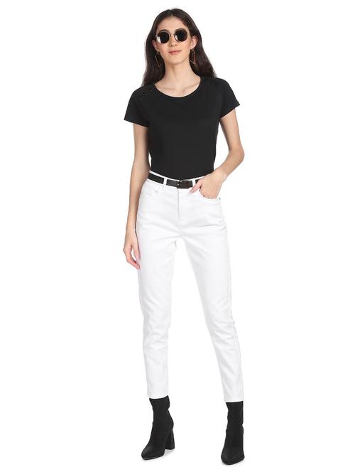 black solid regular tee - 18157224 - Very Small Image - 1