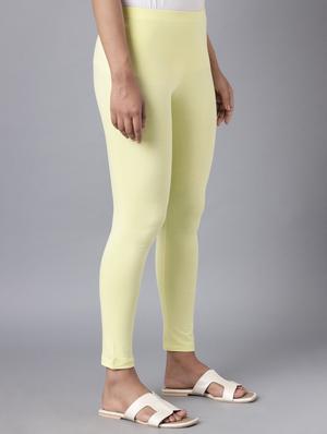 yellow solid legging - 18157556 - Standard Image - 3