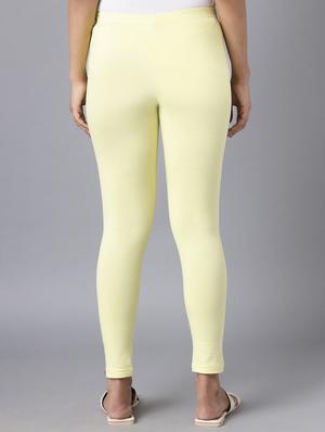 yellow solid legging - 18157556 - Standard Image - 4
