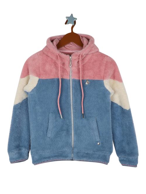 hooded neck color block sweatshirt - 18168932 - Standard Image - 1