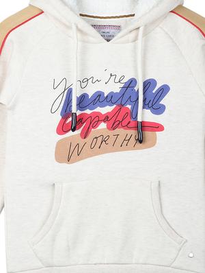 hooded neck printed sweatshirt - 18169035 - Standard Image - 3