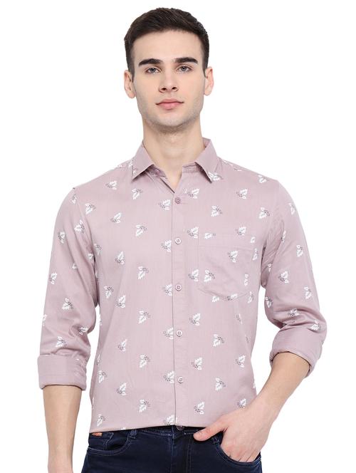 pink printed casual shirt - 18169446 - Standard Image - 1