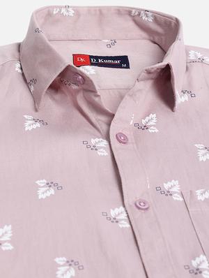 pink printed casual shirt - 18169446 - Standard Image - 3