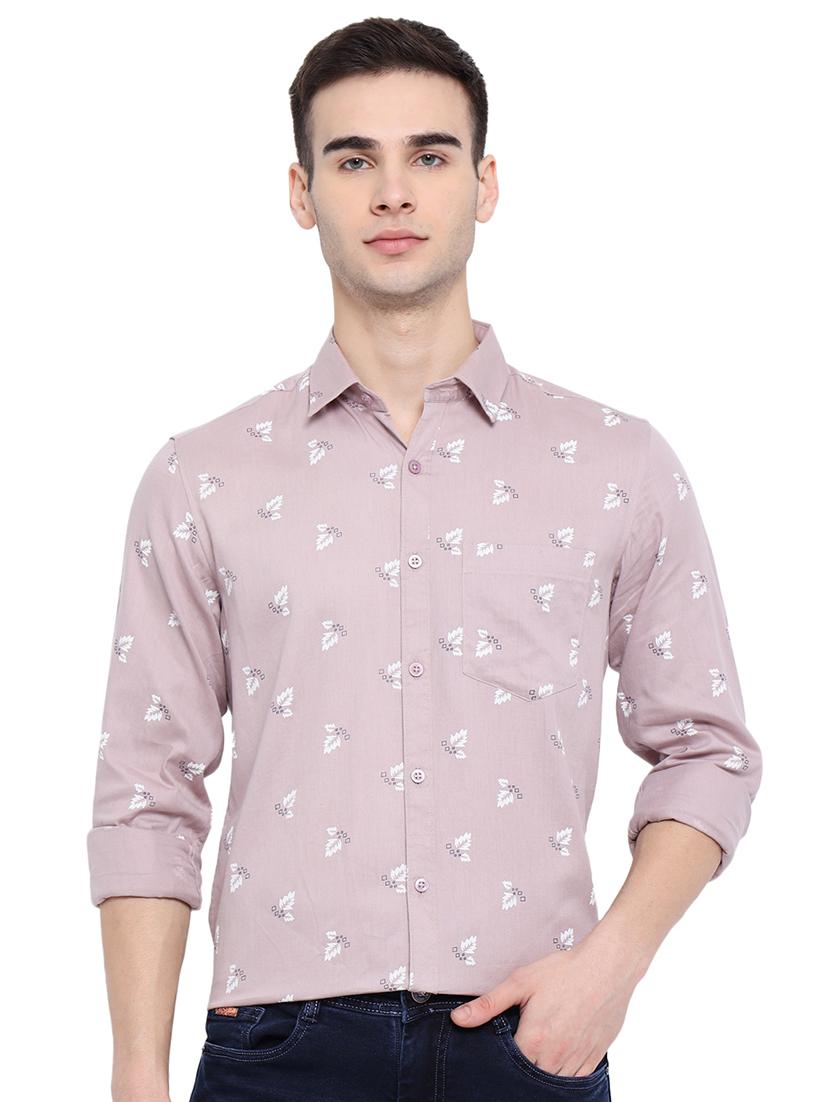 pink printed casual shirt - 18169446 - Zoom Image - 1
