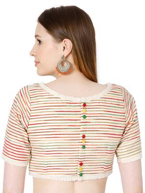 white striped blouse - 18170840 - Standard Image - 4