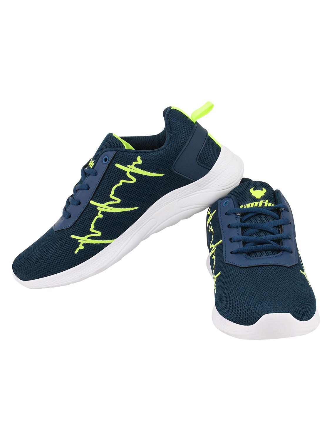 blue solid lace up sport shoe - 18171192 - Zoom Image - 3