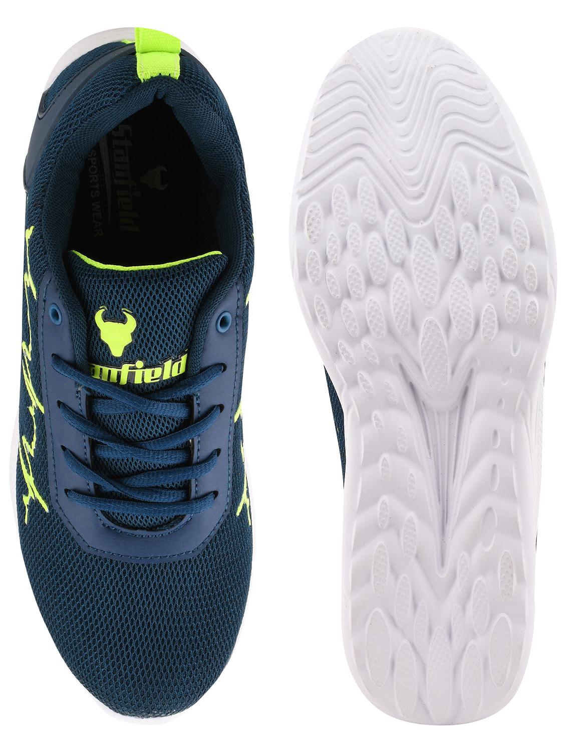 blue solid lace up sport shoe - 18171192 - Zoom Image - 5