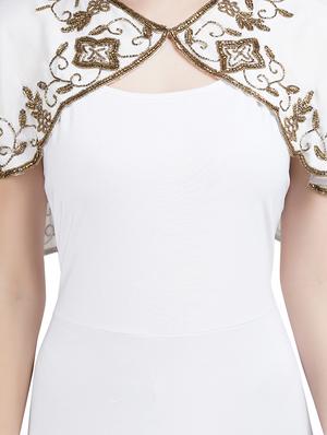 white solid cape - 18171522 - Standard Image - 5