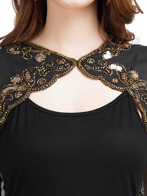 black solid cape - 18171526 - Standard Image - 5