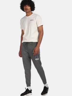 grey melange jogger - 18171899 - Standard Image - 4