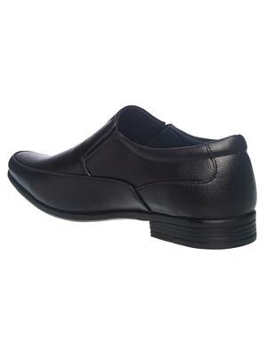 black synthetic slip on shoes - 18172707 - Standard Image - 3