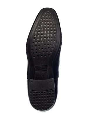black synthetic slip on shoes - 18172707 - Standard Image - 5