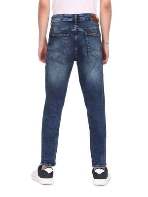 blue color faded mens jeans - 18173213 - Standard Image - 3
