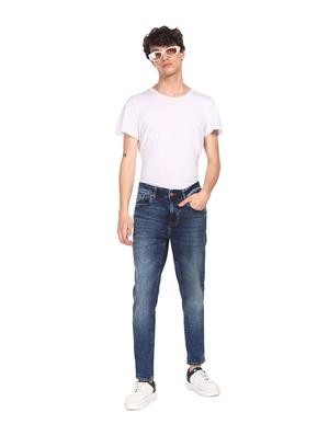 blue color faded mens jeans - 18173213 - Standard Image - 4