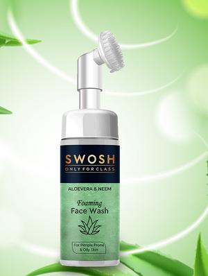swosh ayurvedic skin care combo pack of 4 aloe vera & neem, vitamin c, apple face wash 100 ml each & vitamin c serum 30 ml - 18173892 - Standard Image - 4