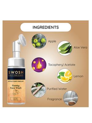 swosh ayurvedic skin care pack apple cider vinegar foaming face wash 100 ml & vitamin c serum 30 ml for pimple prone & oily skin - 18173895 - Standard Image - 5
