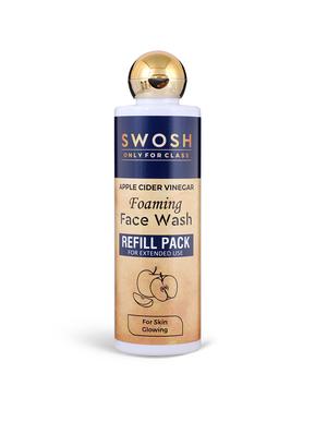 swosh apple cider vinegar (apple extract) foaming face wash 2 in 1 refill pack for acne prone & oily skin pack of 200 ml - 18173898 - Standard Image - 2