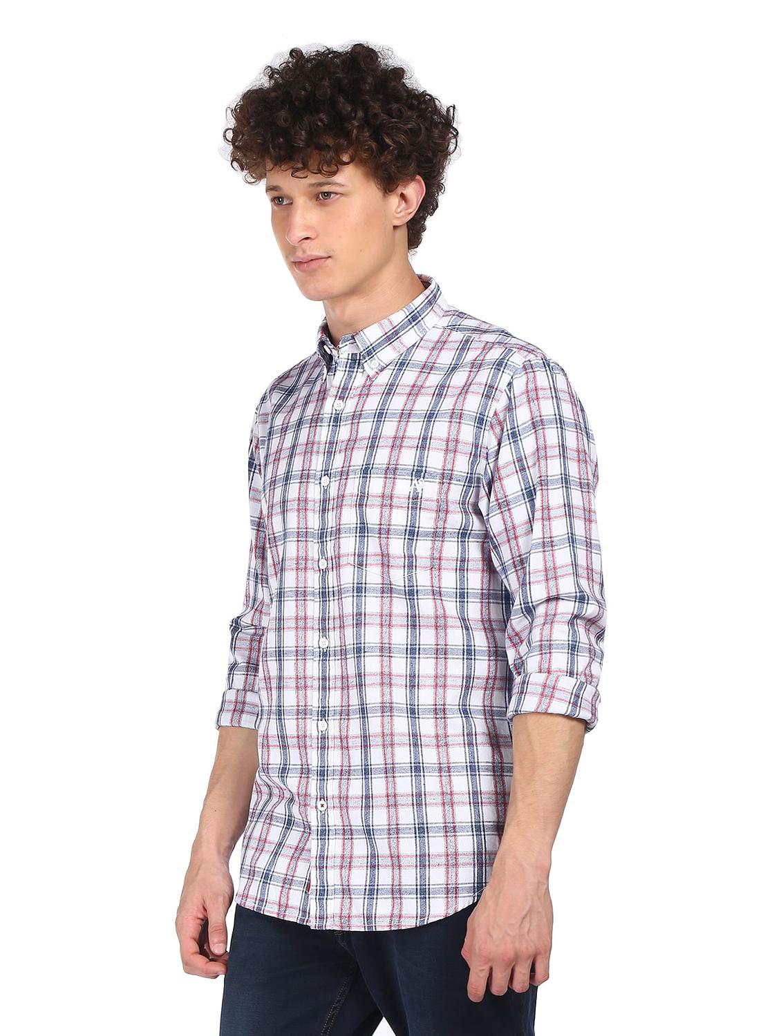 men slim fit casual shirt - 18175510 - Zoom Image - 2