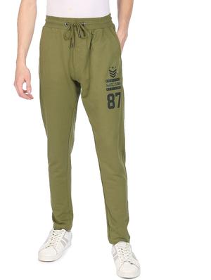 green solid ankle length track pant - 18177604 - Standard Image - 2