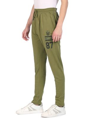 green solid ankle length track pant - 18177604 - Standard Image - 3