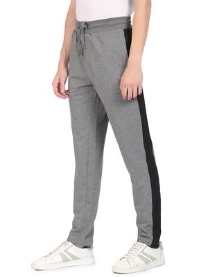 grey solid ankle length track pant - 18177605 - Standard Image - 2