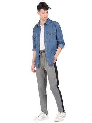 grey solid ankle length track pant - 18177605 - Standard Image - 5