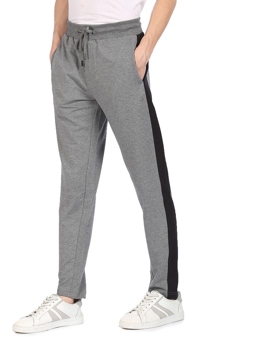grey solid ankle length track pant - 18177605 - Zoom Image - 3