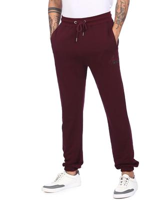 brown solid full length track pant - 18177630 - Standard Image - 2
