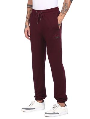 brown solid full length track pant - 18177630 - Standard Image - 3