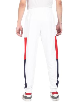 white color block joggers track pant - 18177671 - Standard Image - 4