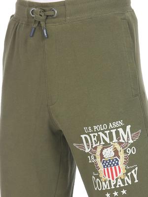 olive green solid joggers track pant - 18177675 - Standard Image - 6