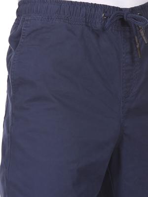 navy blue solid joggers track pant - 18177707 - Standard Image - 6