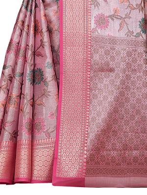 zari work banarasi saree with blouse - 18178616 - Standard Image - 3