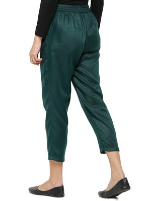 green rayon trousers - 18178810 - Standard Image - 3