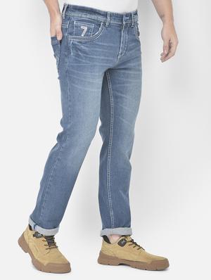 dark blue solid straight fit jean - 18178831 - Standard Image - 2