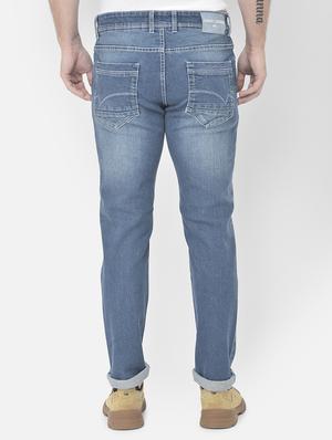 dark blue solid straight fit jean - 18178831 - Standard Image - 4