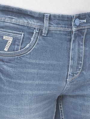 dark blue solid straight fit jean - 18178831 - Standard Image - 6