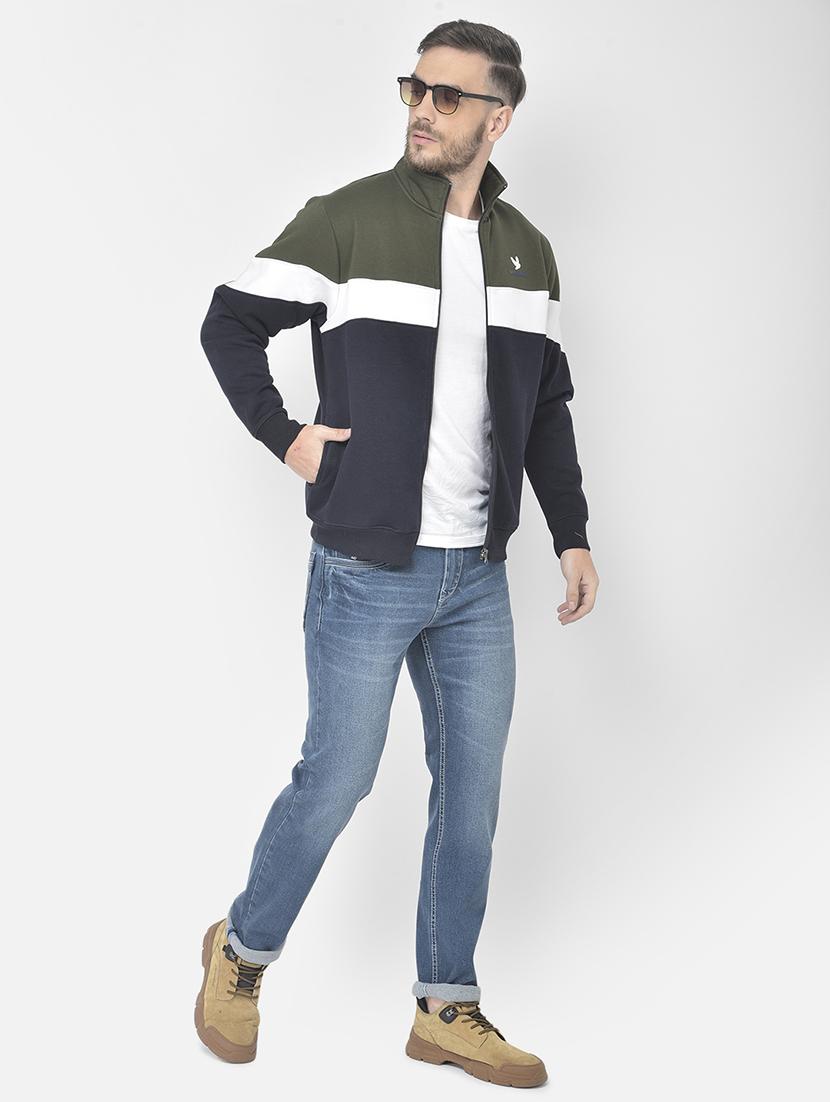 dark blue solid straight fit jean - 18178831 - Zoom Image - 5